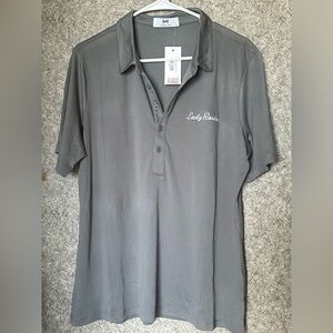 🔥 NWT TTU Lady Raider Gray Polo Shirt Performance women’s XL